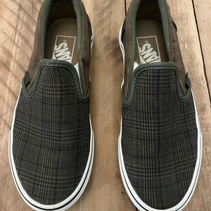 Vans Plaid Slip-On Shoes -